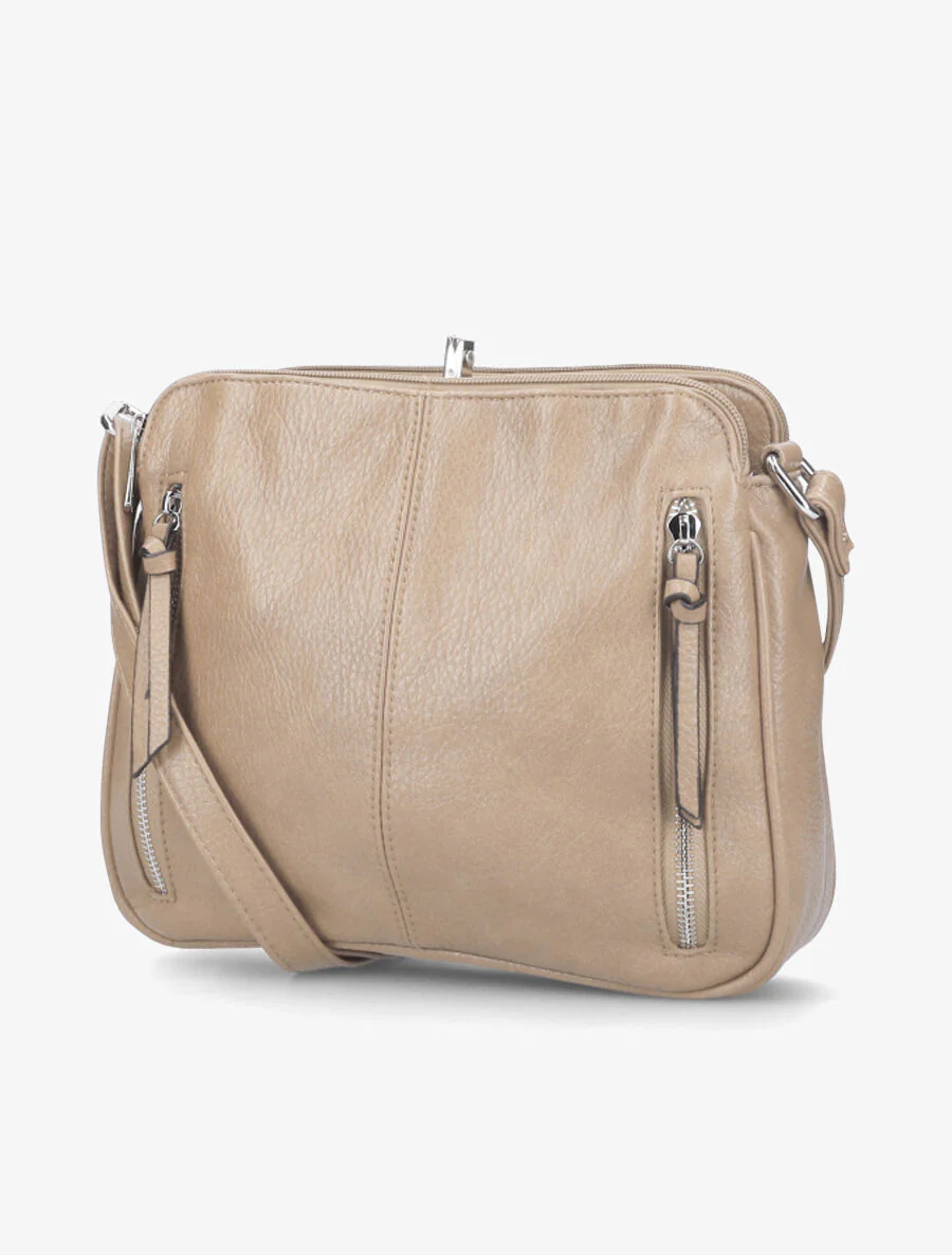 Amara schoudertas - Beige - Image 2