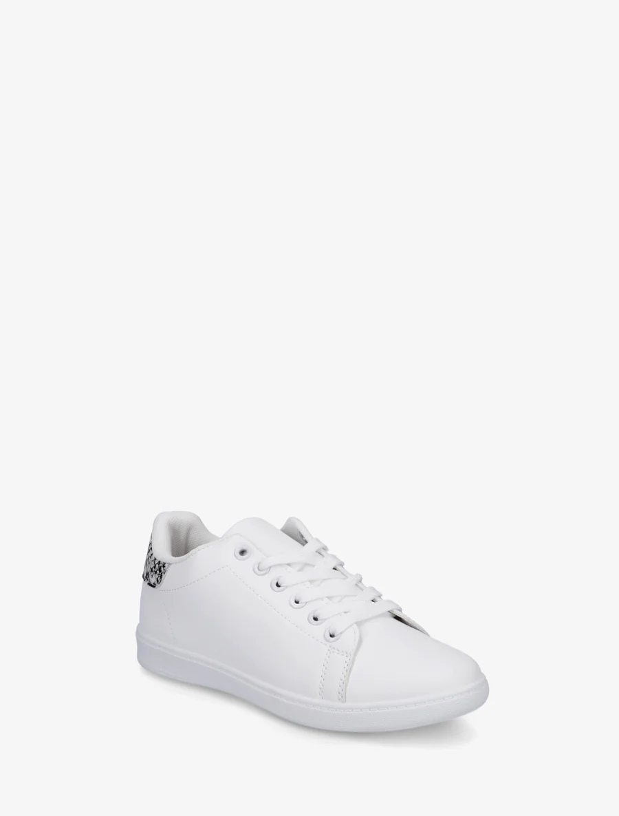 Basic sneakers van imitatieleer - Beige - Image 2
