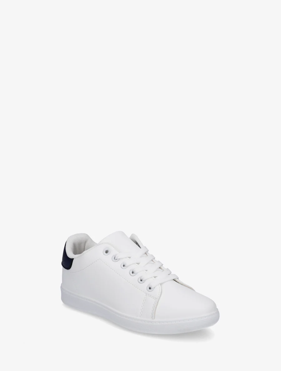 Basic sneakers van imitatieleer - Marine - Image 2