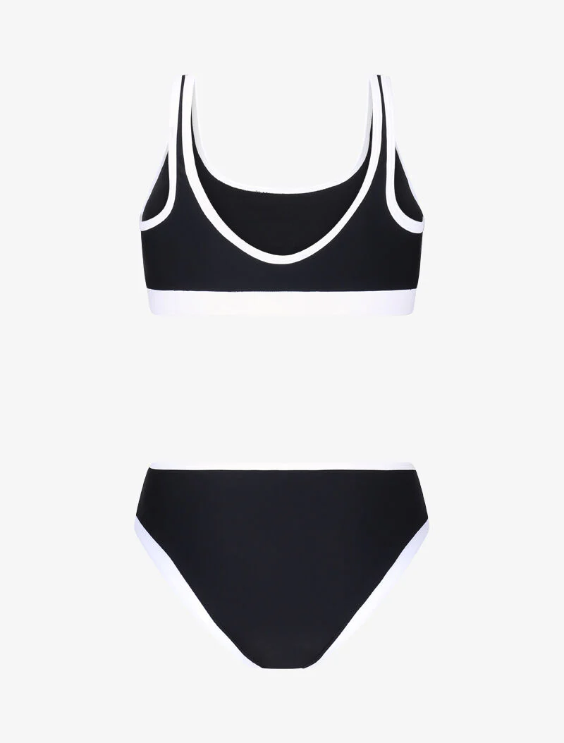 Bikini bh met contrasterende randen - zwart - Image 2