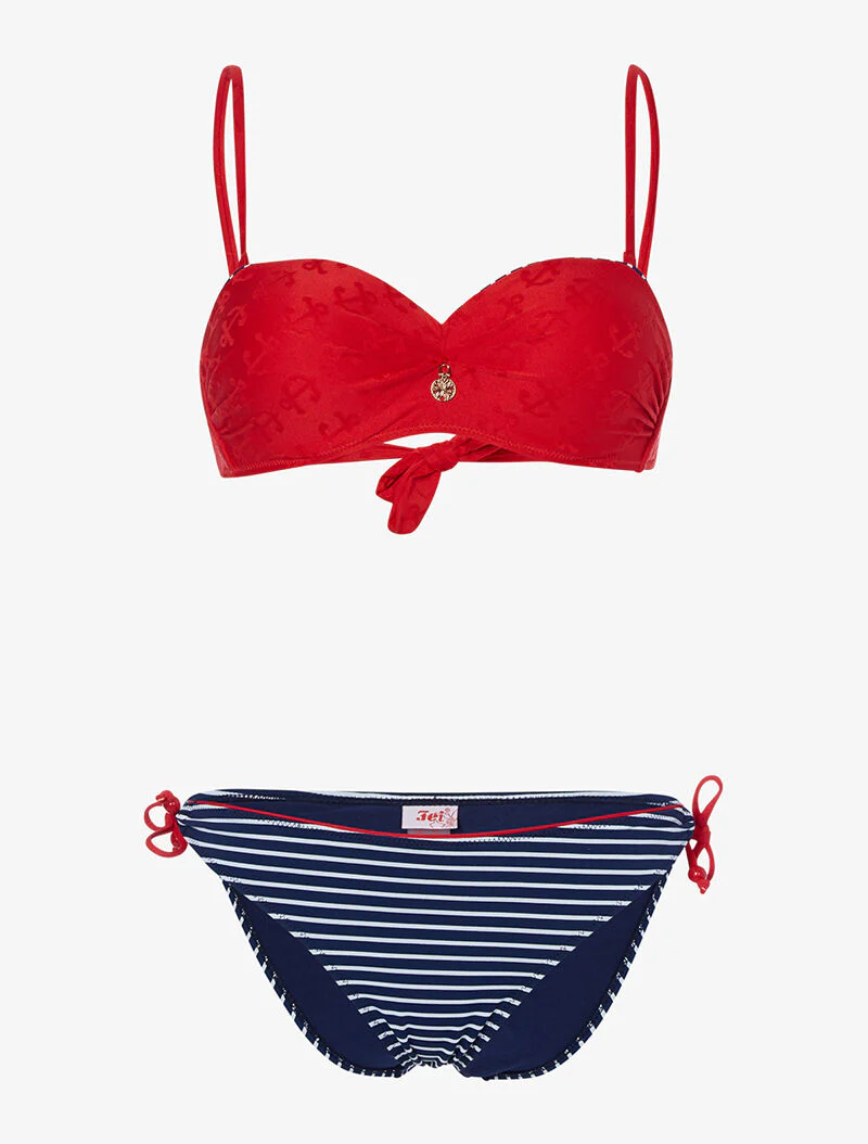 Bikini inspiratie matroos - rood