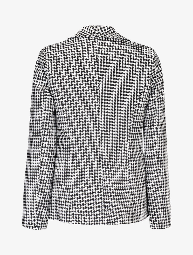 Blazer met houndstooth-print - zwart - Image 3