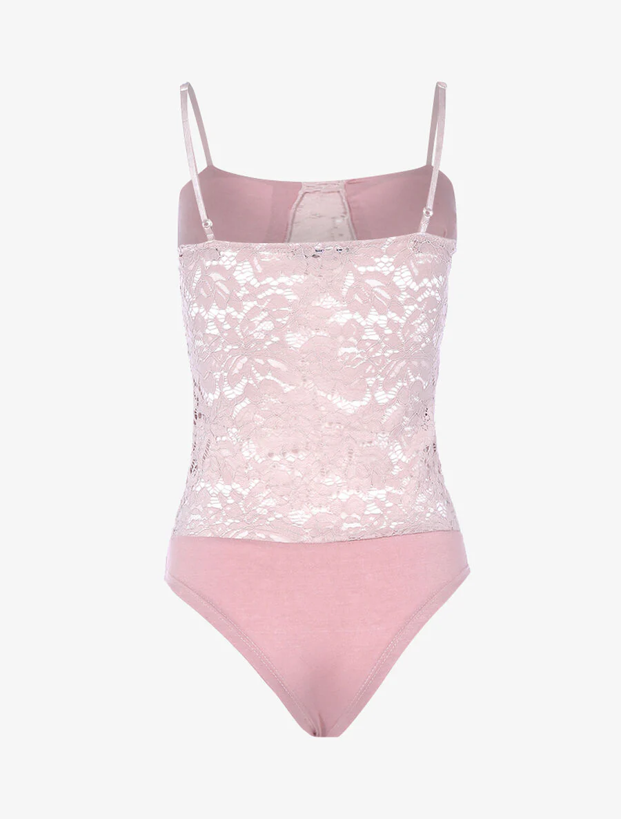 Body van geschulpte kant - Roos - Image 2
