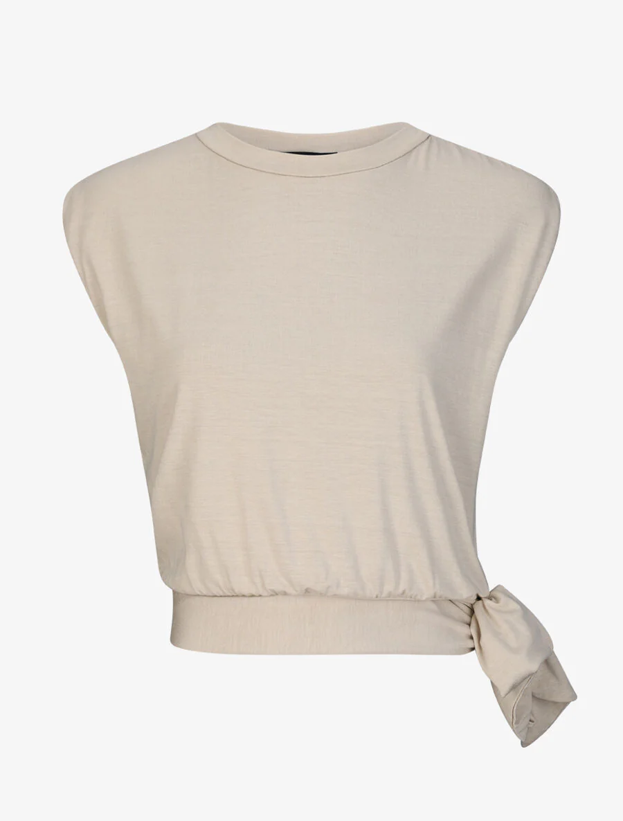 Boven bolle eenheid knopen te knopen - beige