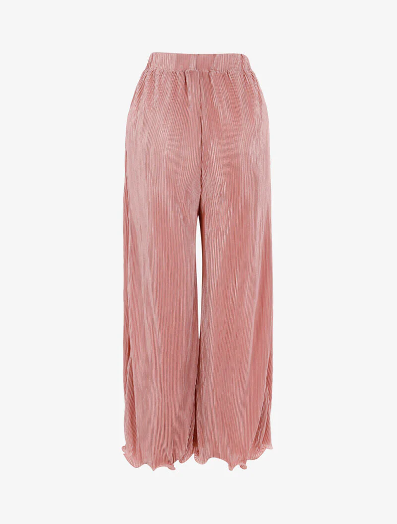 7/8 broek met wafelstructuur - roze - Image 2