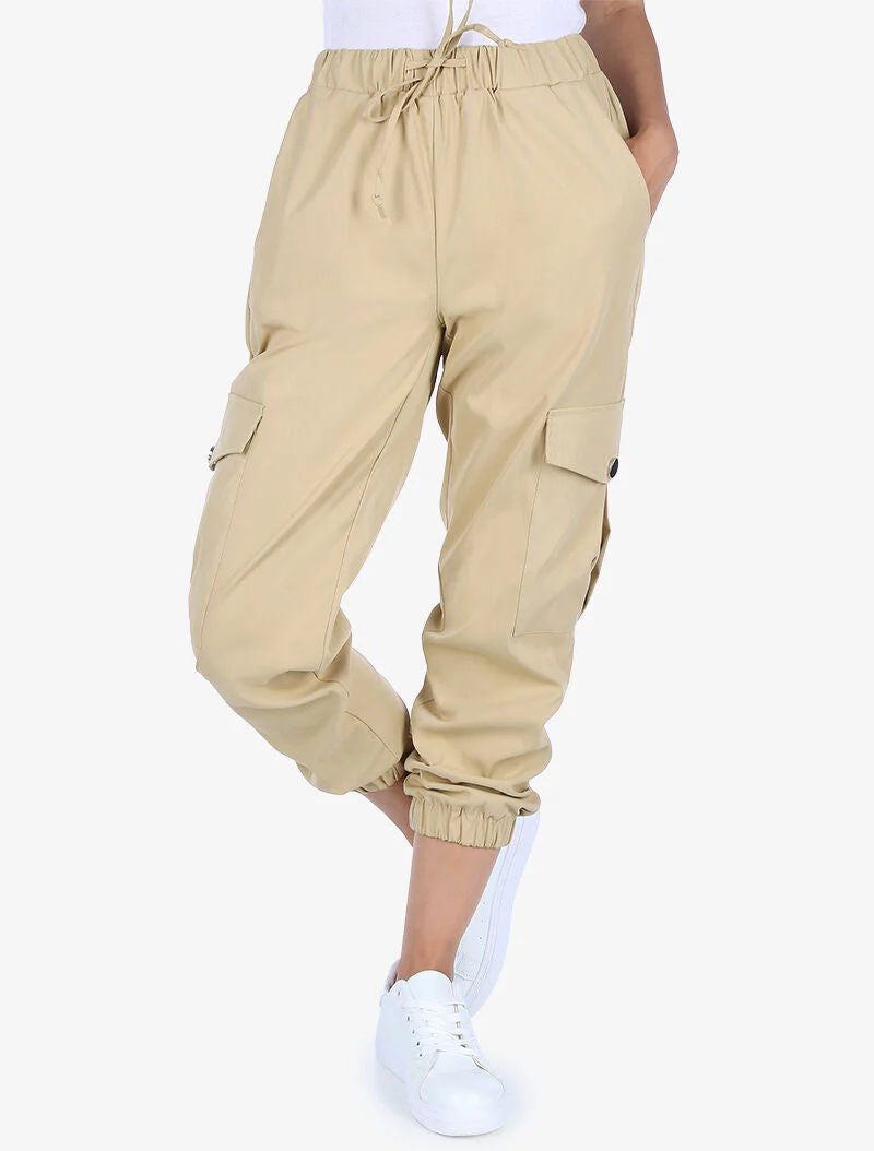 Cargo broek 7/8 - beige