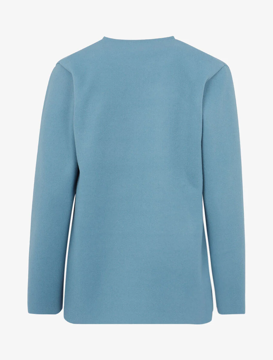 Casual jasje van vilt - Blauw - Image 2