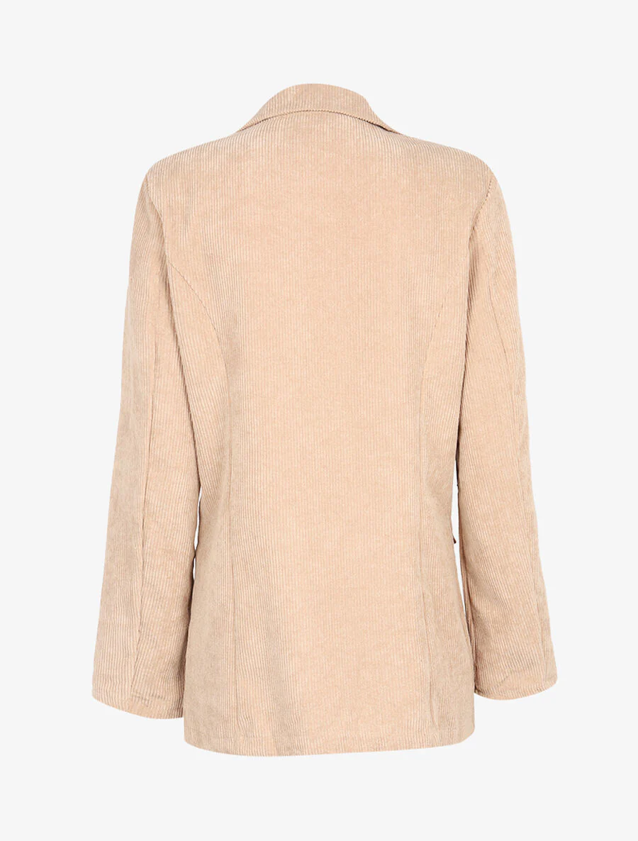 Corduroy blazer - Beige - Image 2