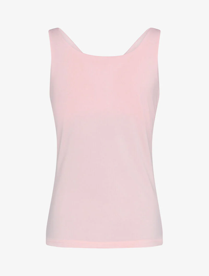 Haltertop met watervalhals - Roze - Image 2