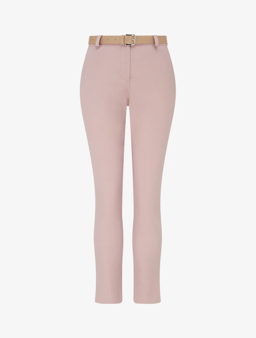 Effen rechte broek - Oudroze