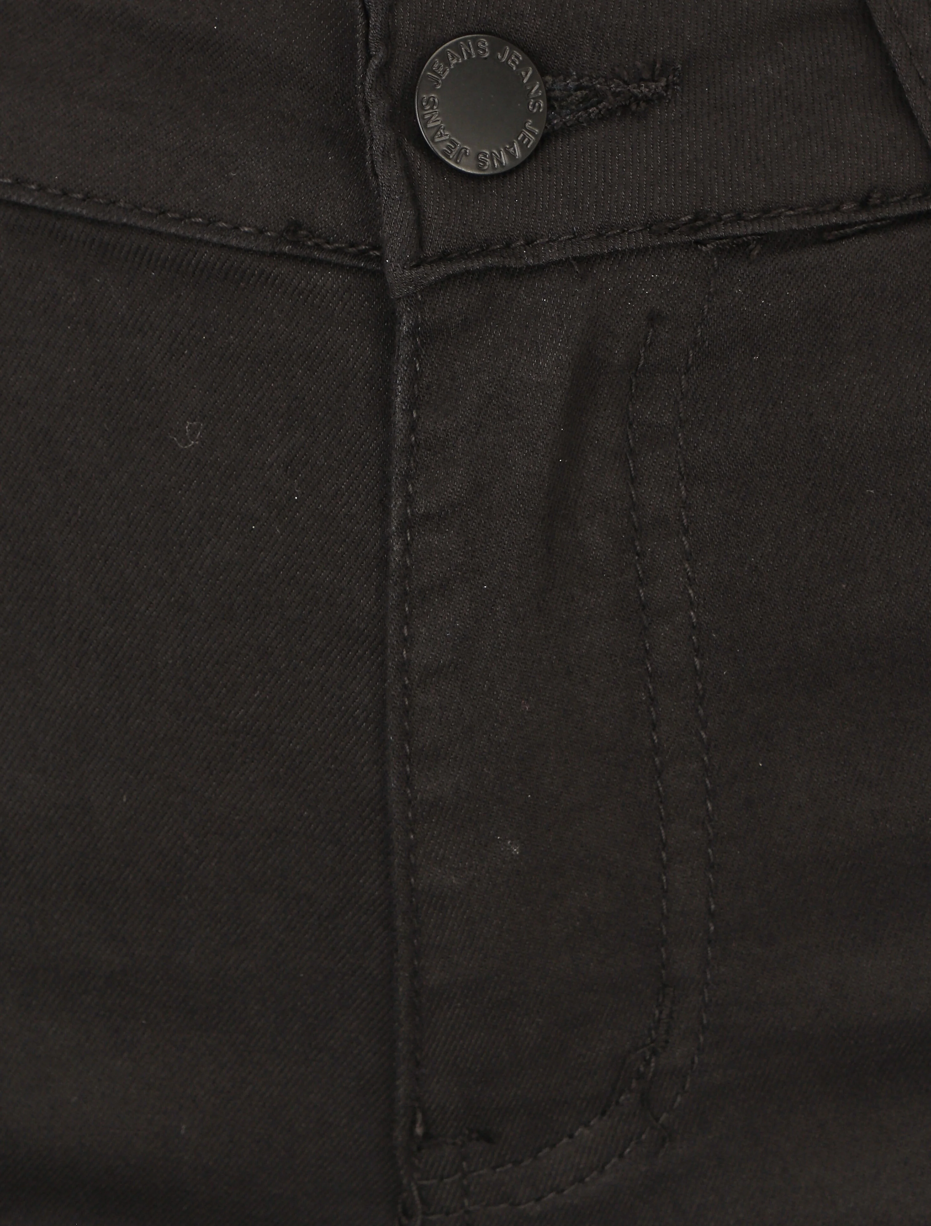 Effen skinny jeans in grote maat - Zwart - Image 3