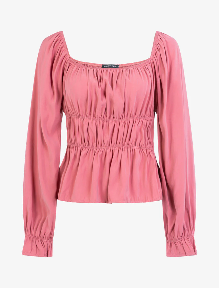 Elastische zachte top - Roos