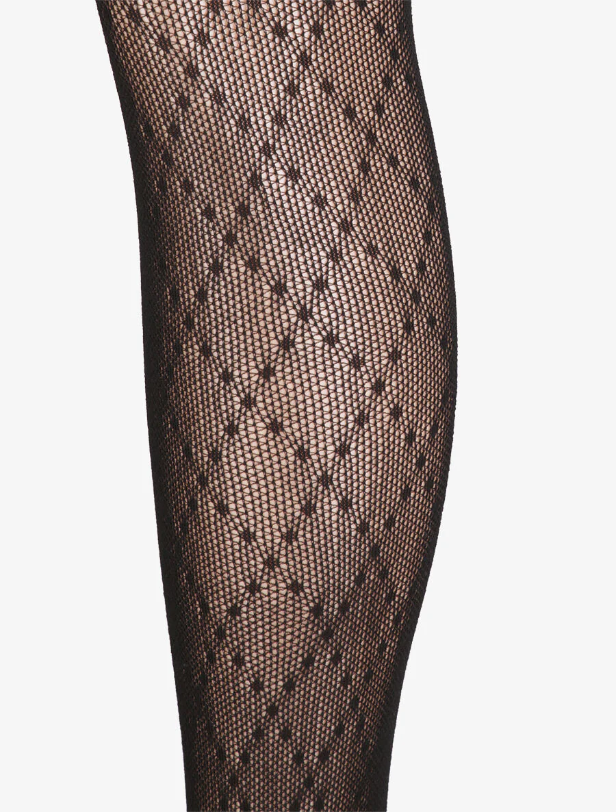 Fantasie netpanty's - Zwart - Image 2