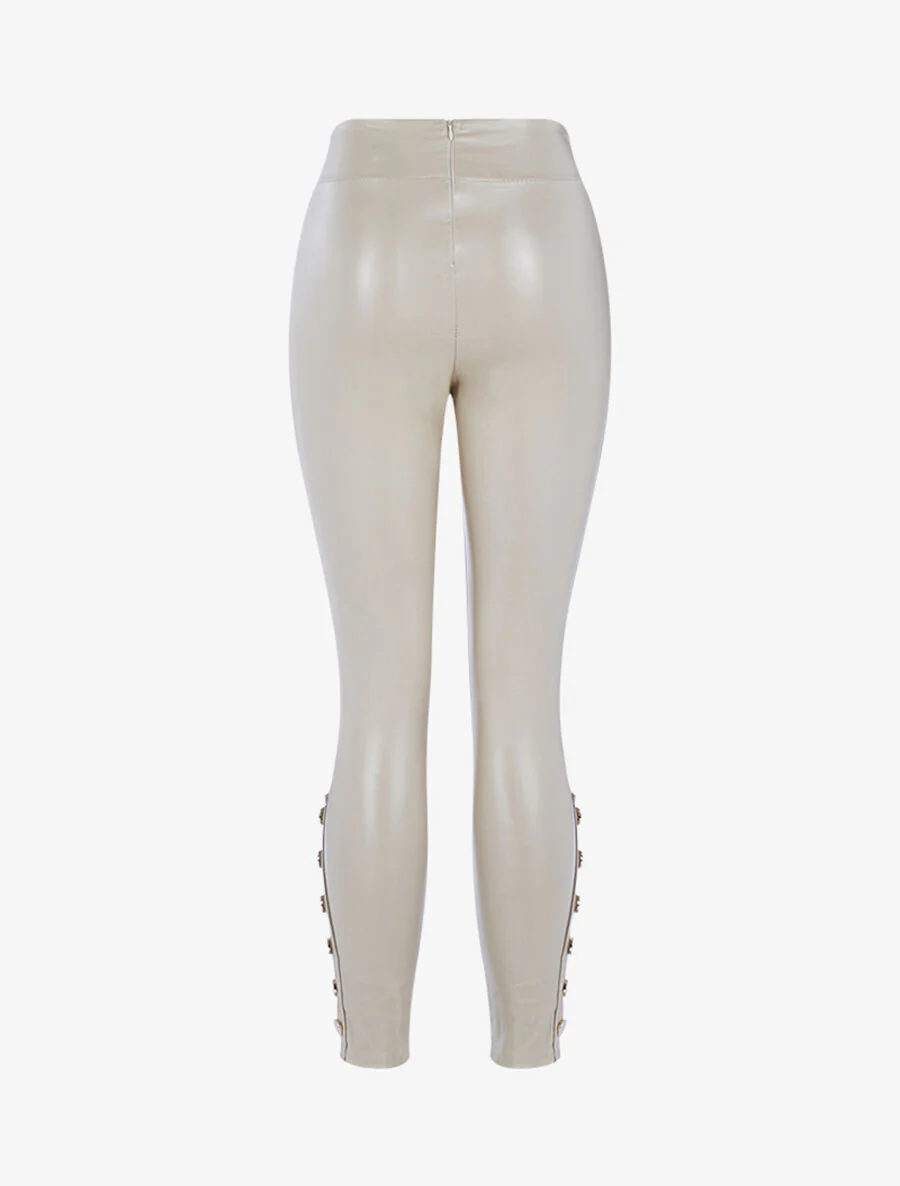 Gecoate tregging-effect - Beige - Image 2