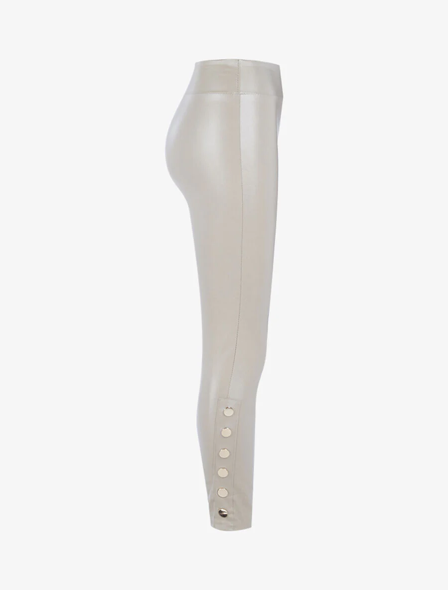 Gecoate tregging-effect - Beige - Image 3