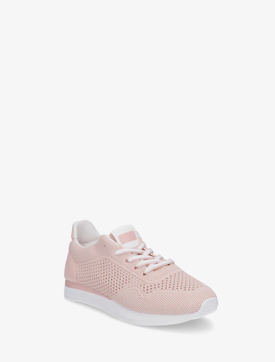 Geperforeerde stoffen sneakers - Roos - Image 2