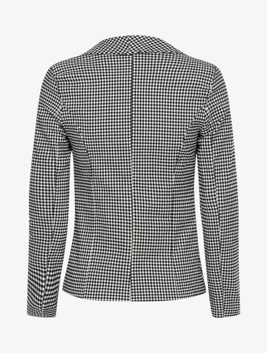 Geruite blazer - Zwart/wit - Image 2