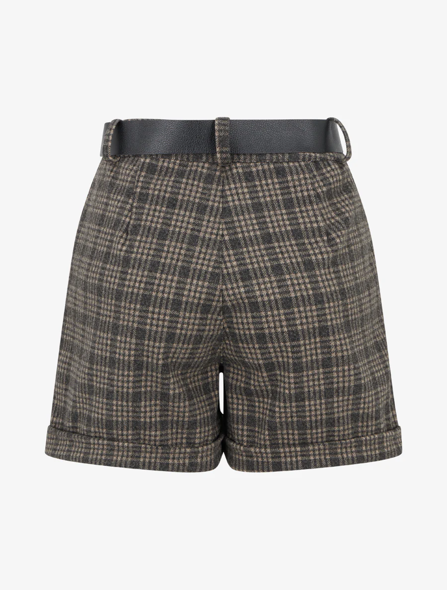 Geruite opgerolde short - Mol - Image 2