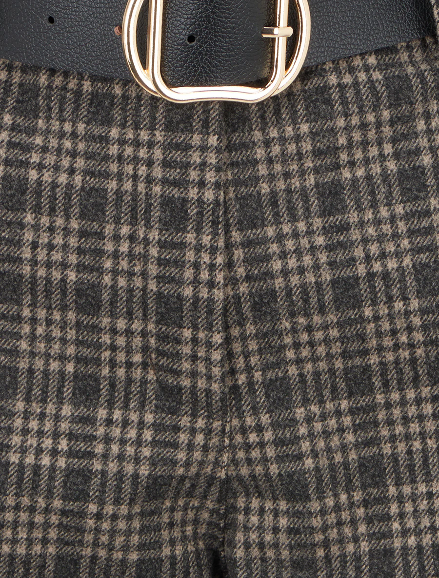 Geruite opgerolde short - Mol - Image 3