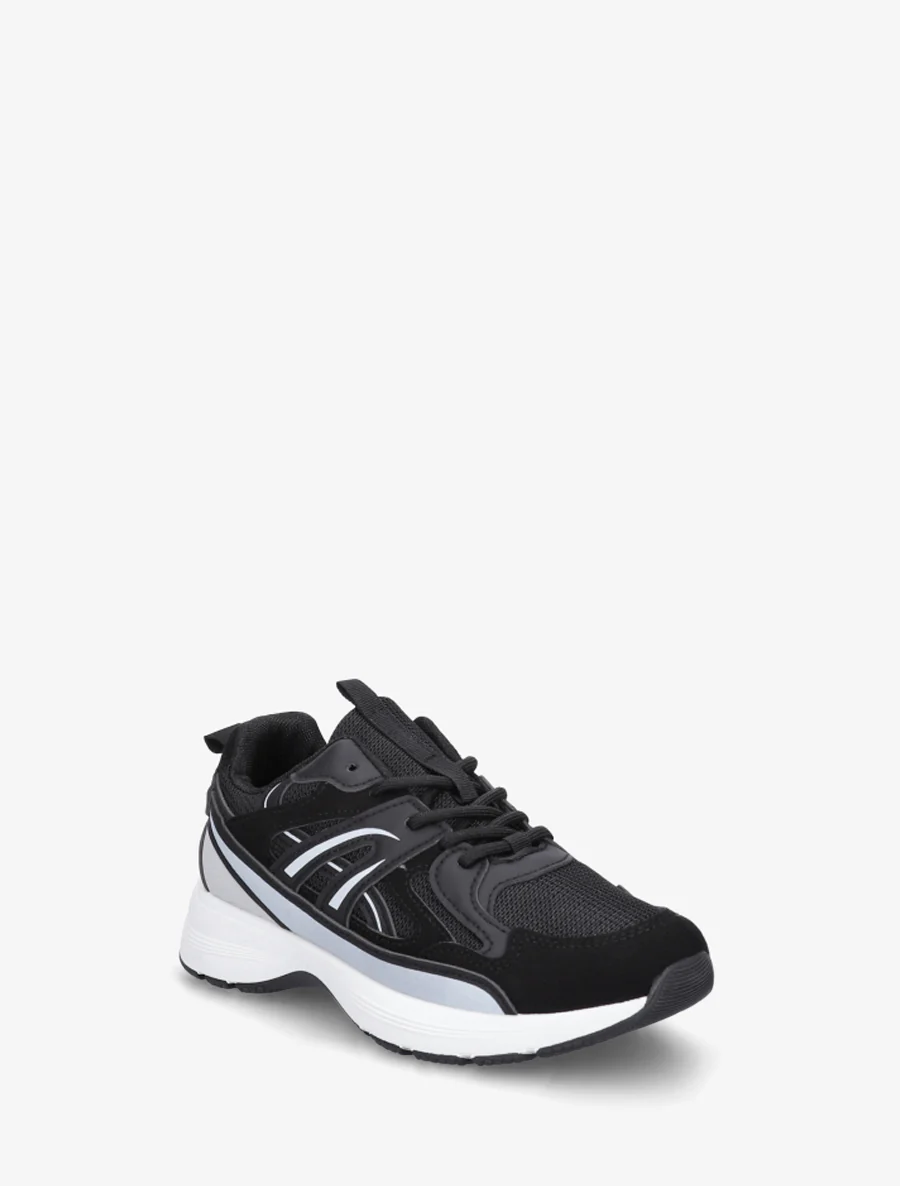 Gestileerde klassieke sneakers - Zwart - Image 2