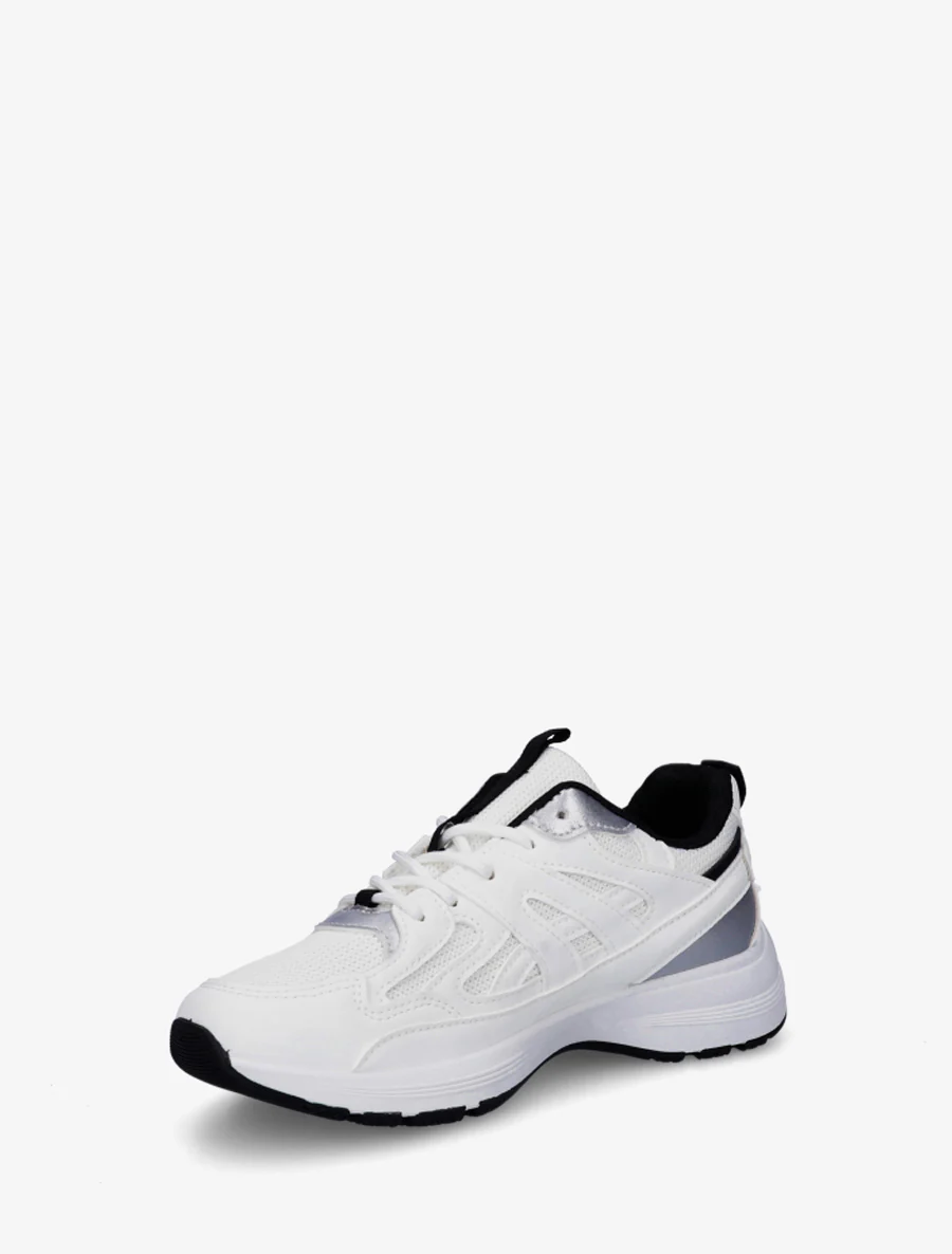 Gestileerde klassieke sneakers - Wit - Image 3