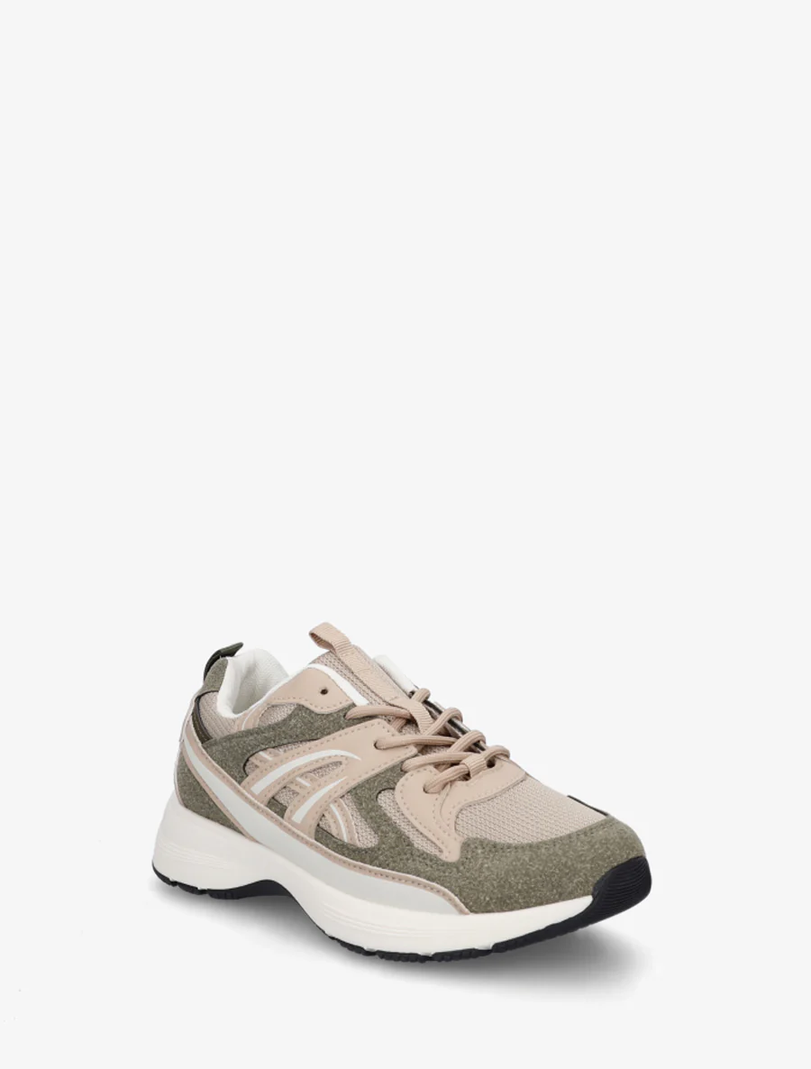 Gestileerde klassieke sneakers - Kaki - Image 2