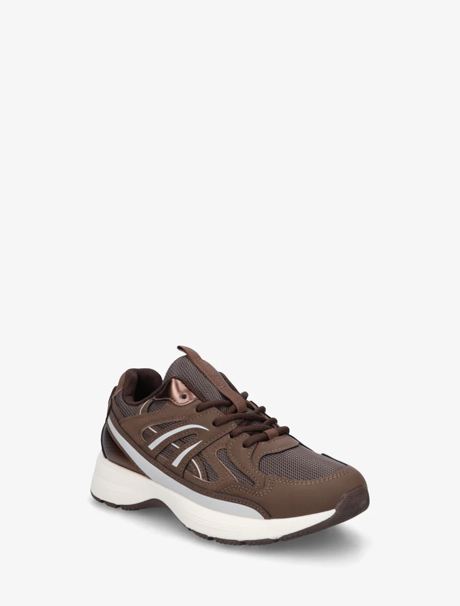Gestileerde klassieke sneakers - Bruin - Image 2