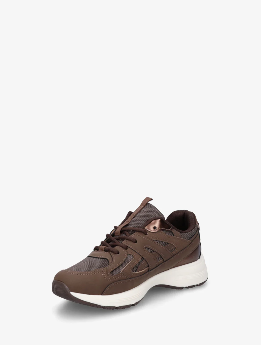 Gestileerde klassieke sneakers - Bruin - Image 3