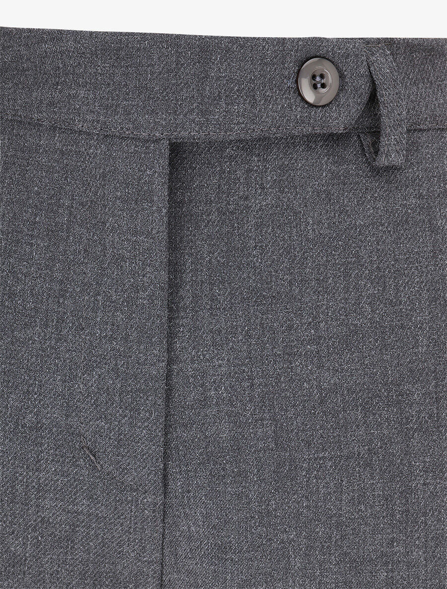 Gevlekte broek met rechte pijpen - Antraciet - Image 3