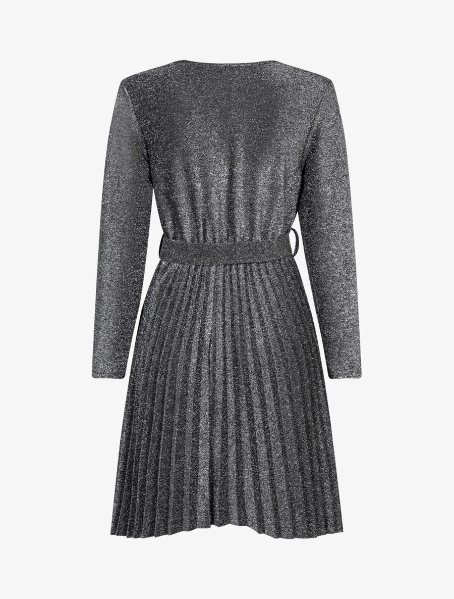 Glitterjurk met geplooide zoom - Geld - Image 2