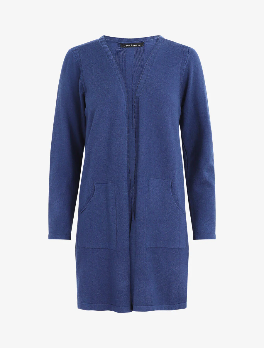 Halflang vest met lange mouwen - blauw