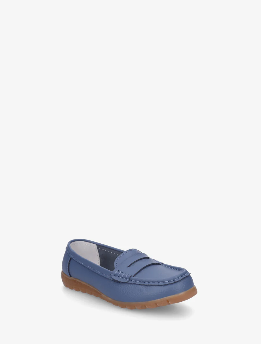Instappers in imitatie met nerfeffect - Donkerblauw - Image 2