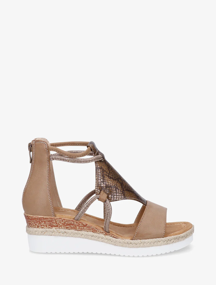 Iridescent sleehak sandalen - Mol