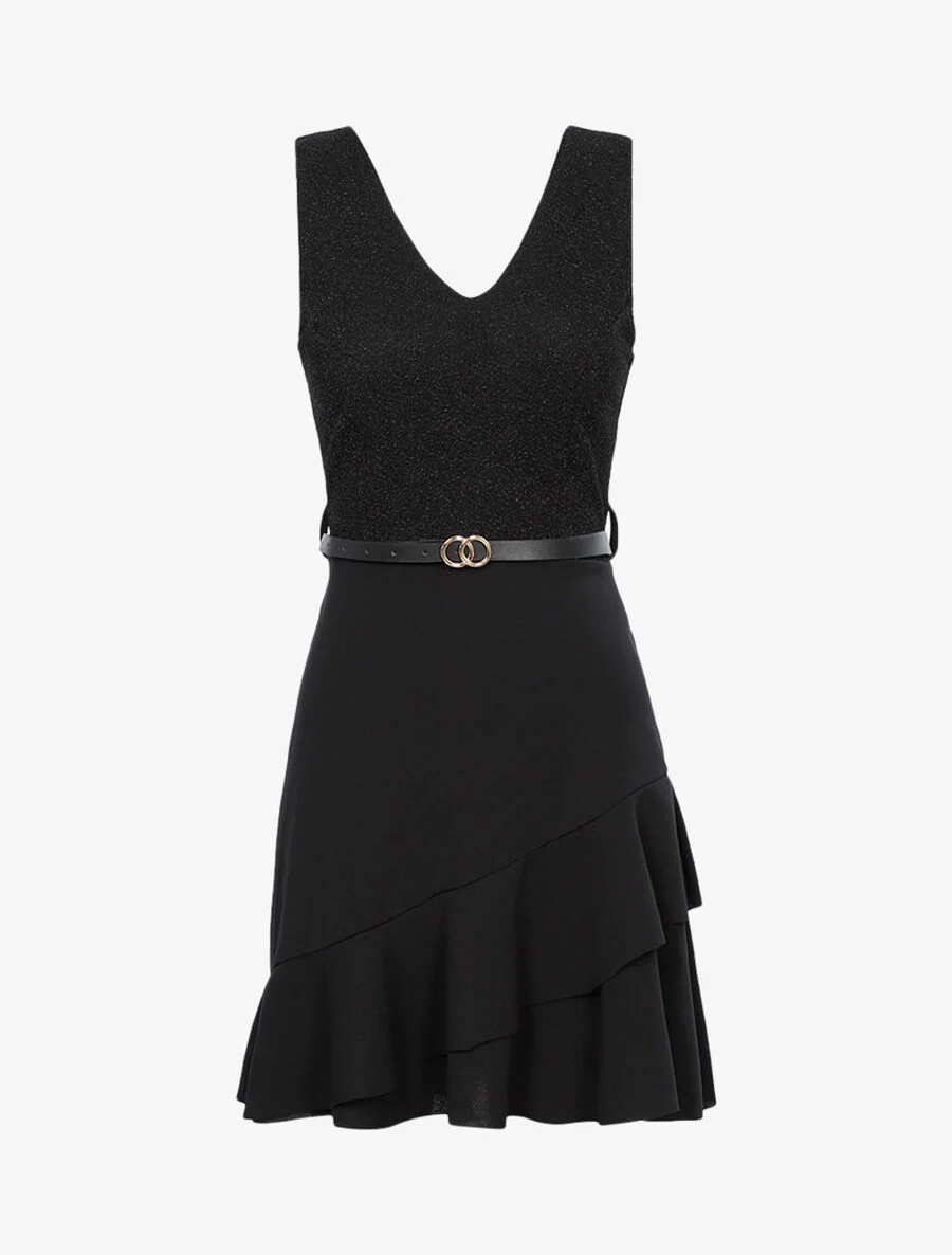 Irise bustier jurk - Zwart