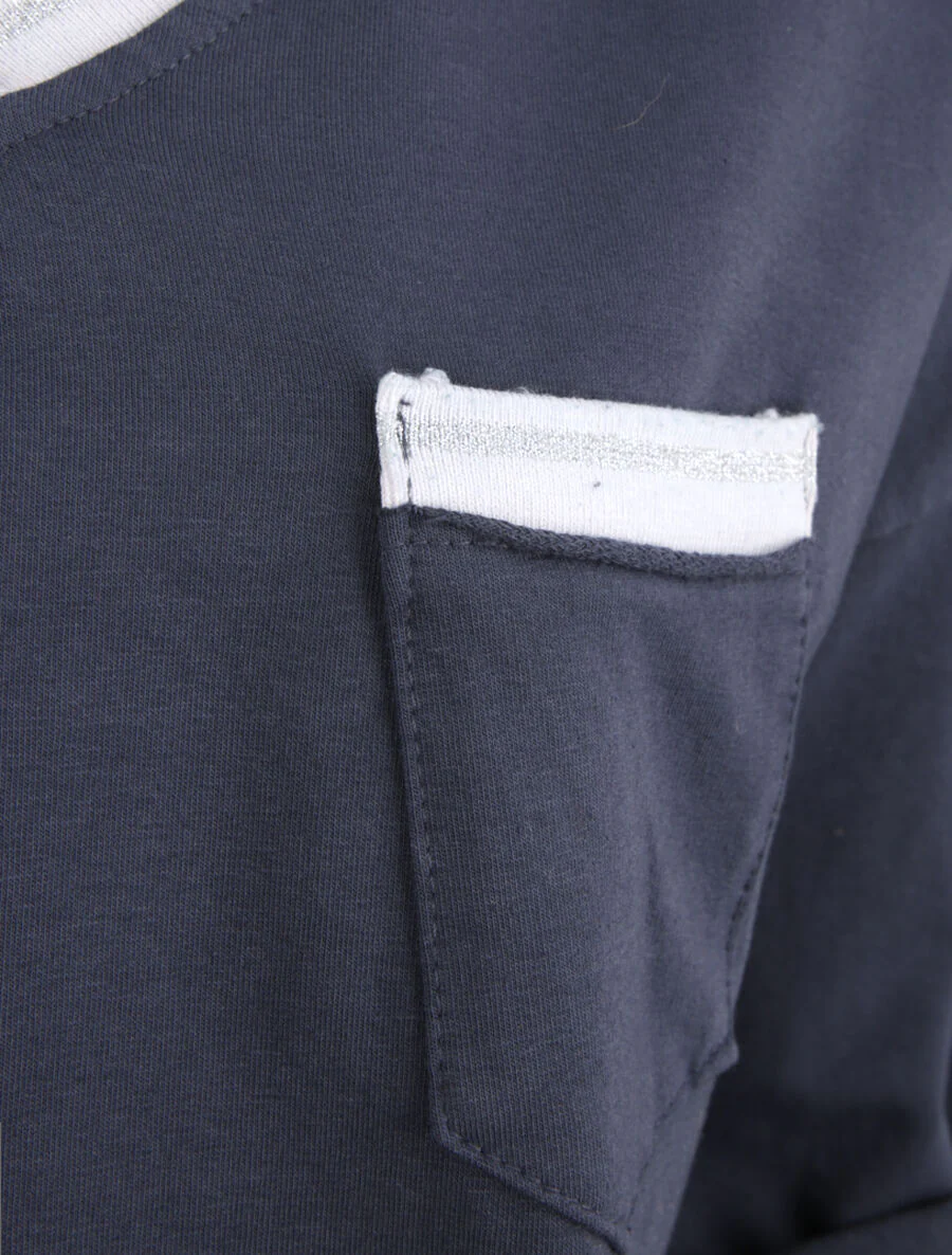Irise oversized V-hals sweater - Marine - Image 3
