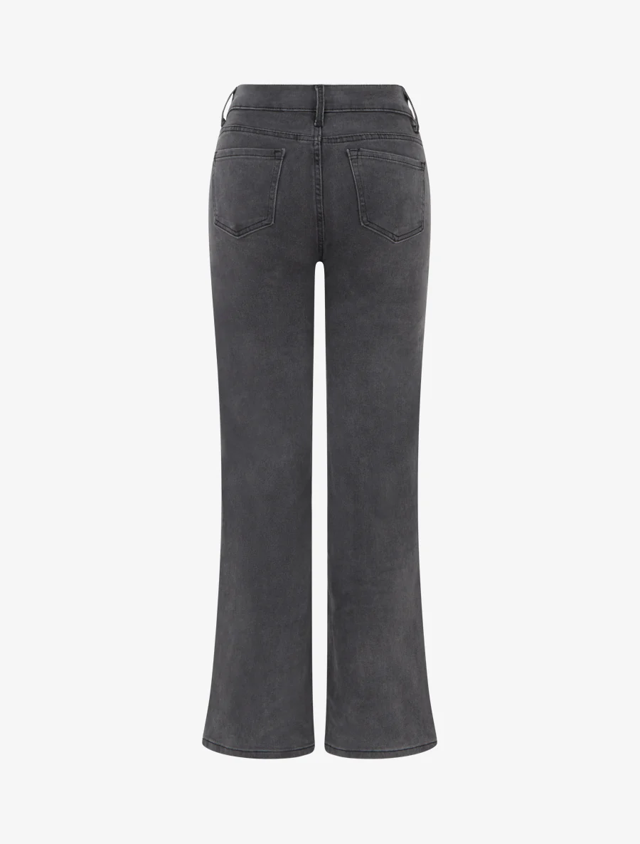 Jean basic met wijde pijpen - Antracietgrijs - Image 2
