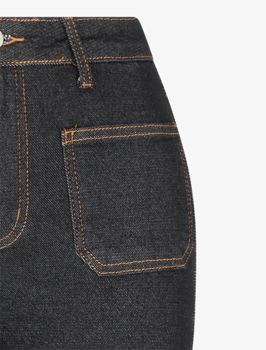 Jean met 4 zakken bootcut snit - Zwart - Image 3