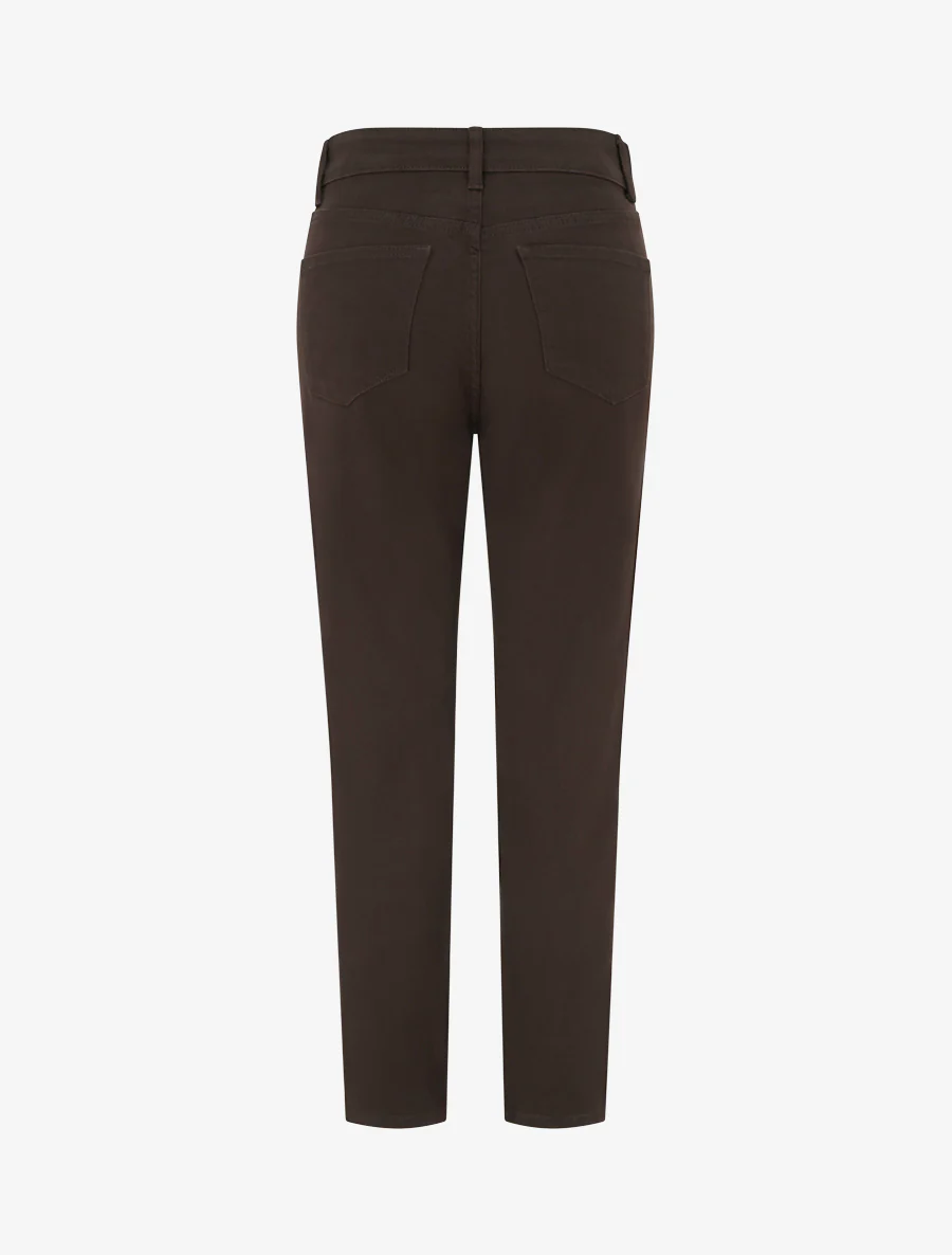 Jean met hoge taille - Bruin - Image 2