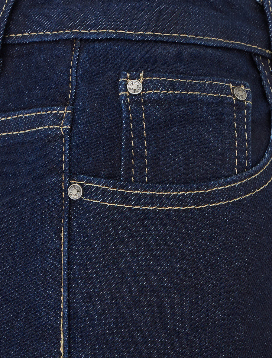 Jean met hoge taille en flared pijpen - Ongerept blauw - Image 3