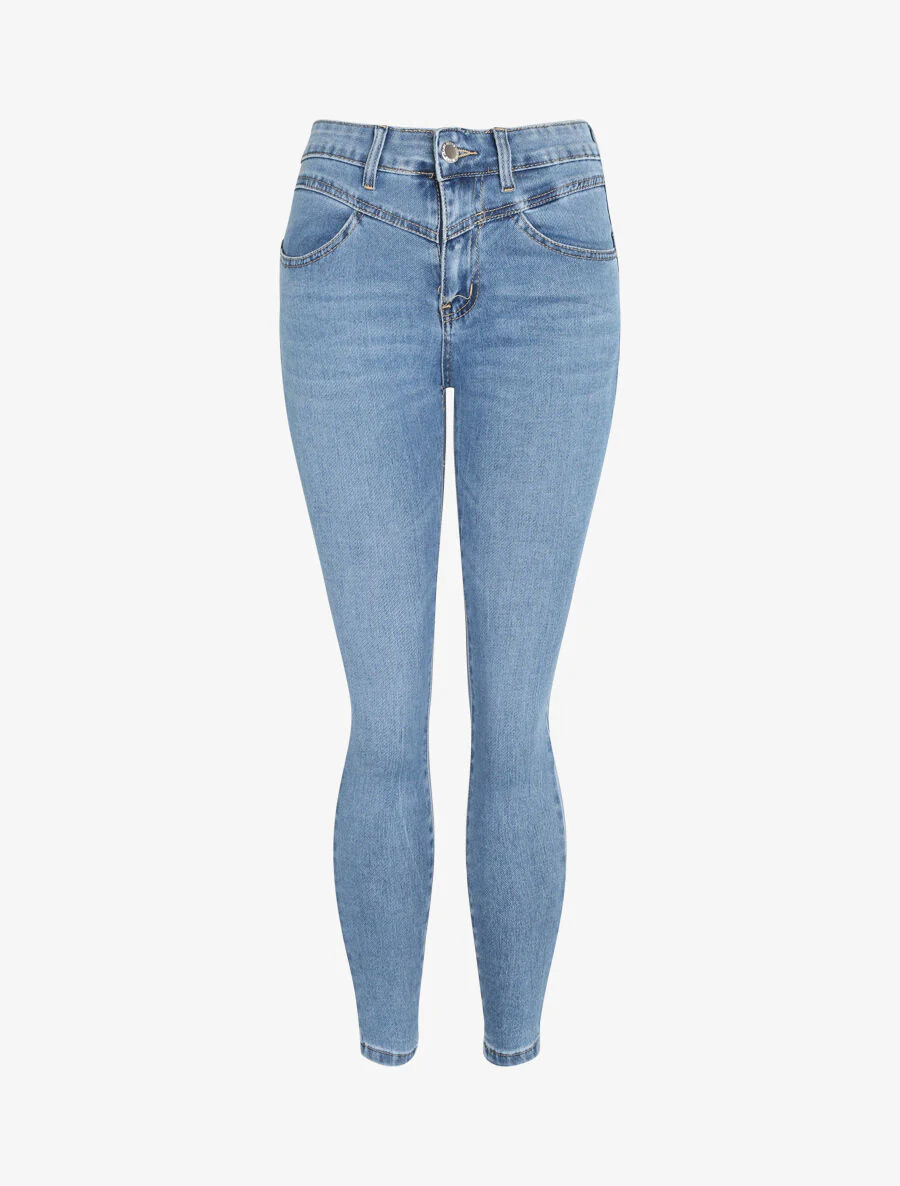 Jean push-up skinny fit - Blauw