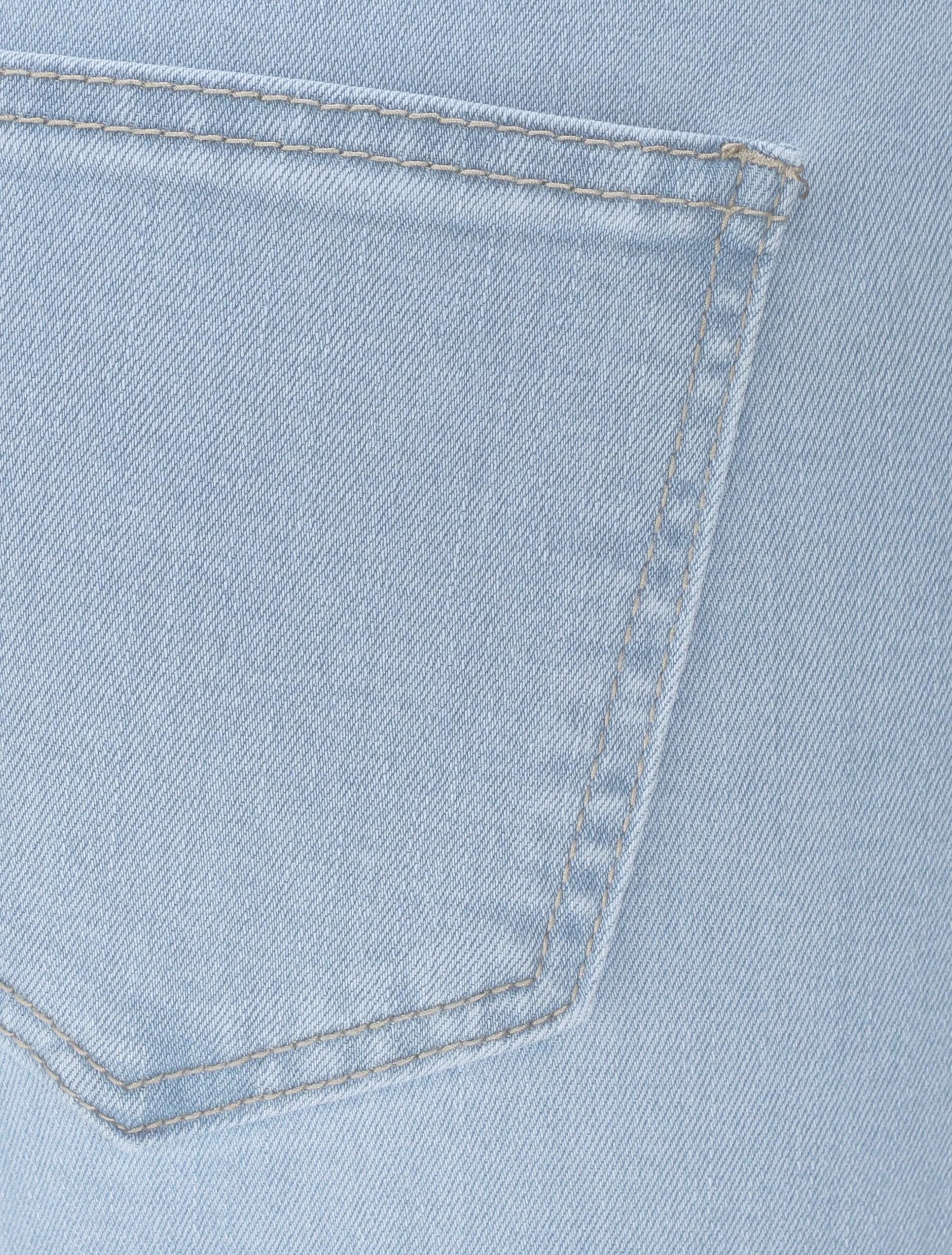 Hoge taille slim jeans met knopen - Lichtblauw - Image 3