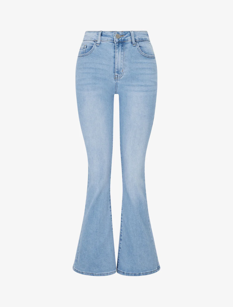 Jean standaardmaat met flared pasvorm - Blauw
