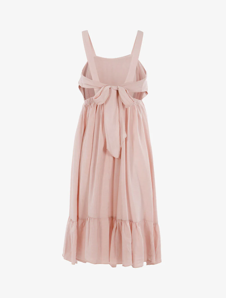 Jurk met ruchesrand - Roos - Image 2