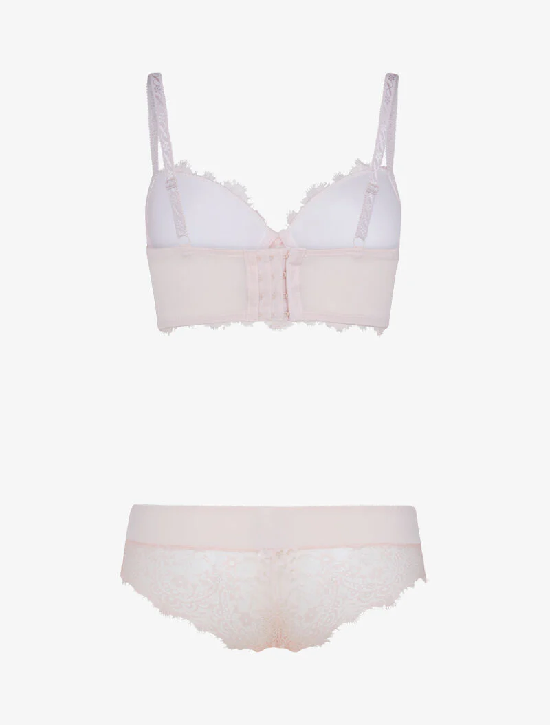 Kanten bustier set - roze oranje - Image 2