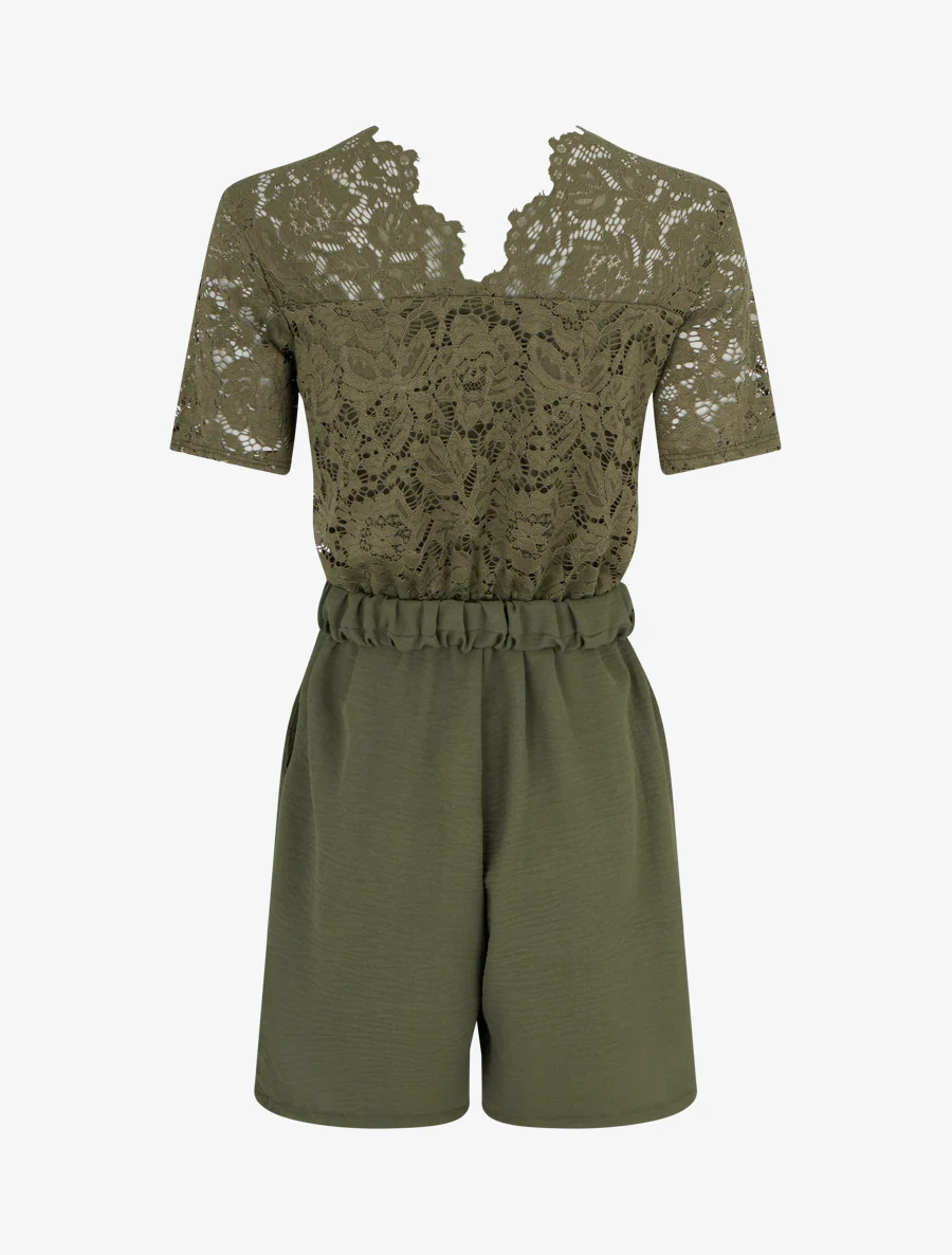 Kanten romper. - Kaki - Image 2