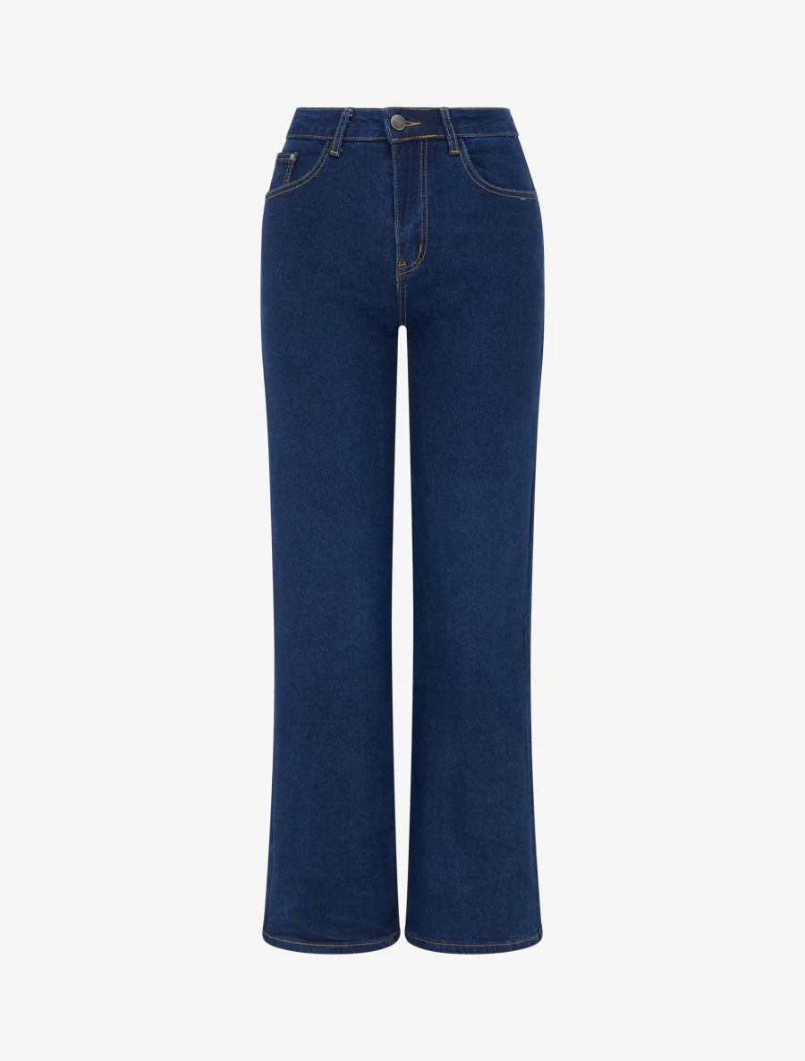 Klassieke wijde pijp jeans - Blauwe denim