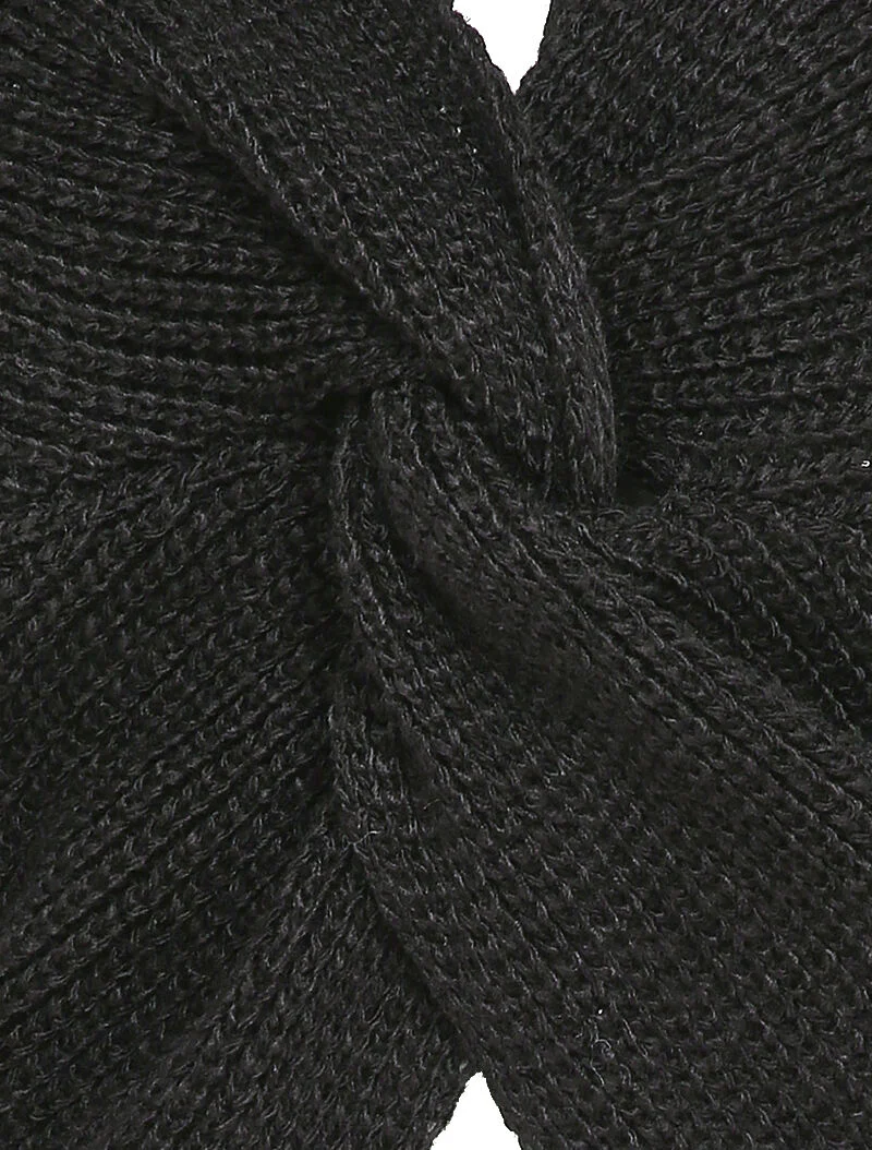 Kort gedraaide trui - Zwart - Image 3