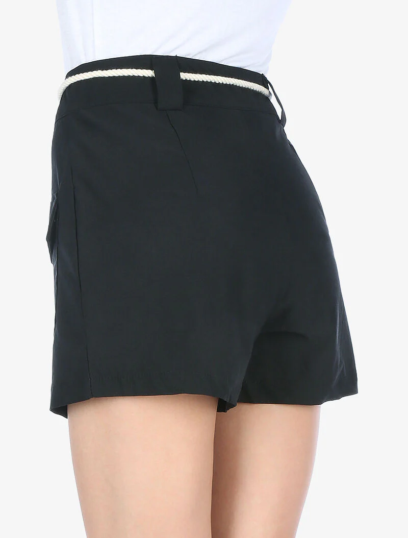 Short met opgestikte zakken - zwart - Image 4
