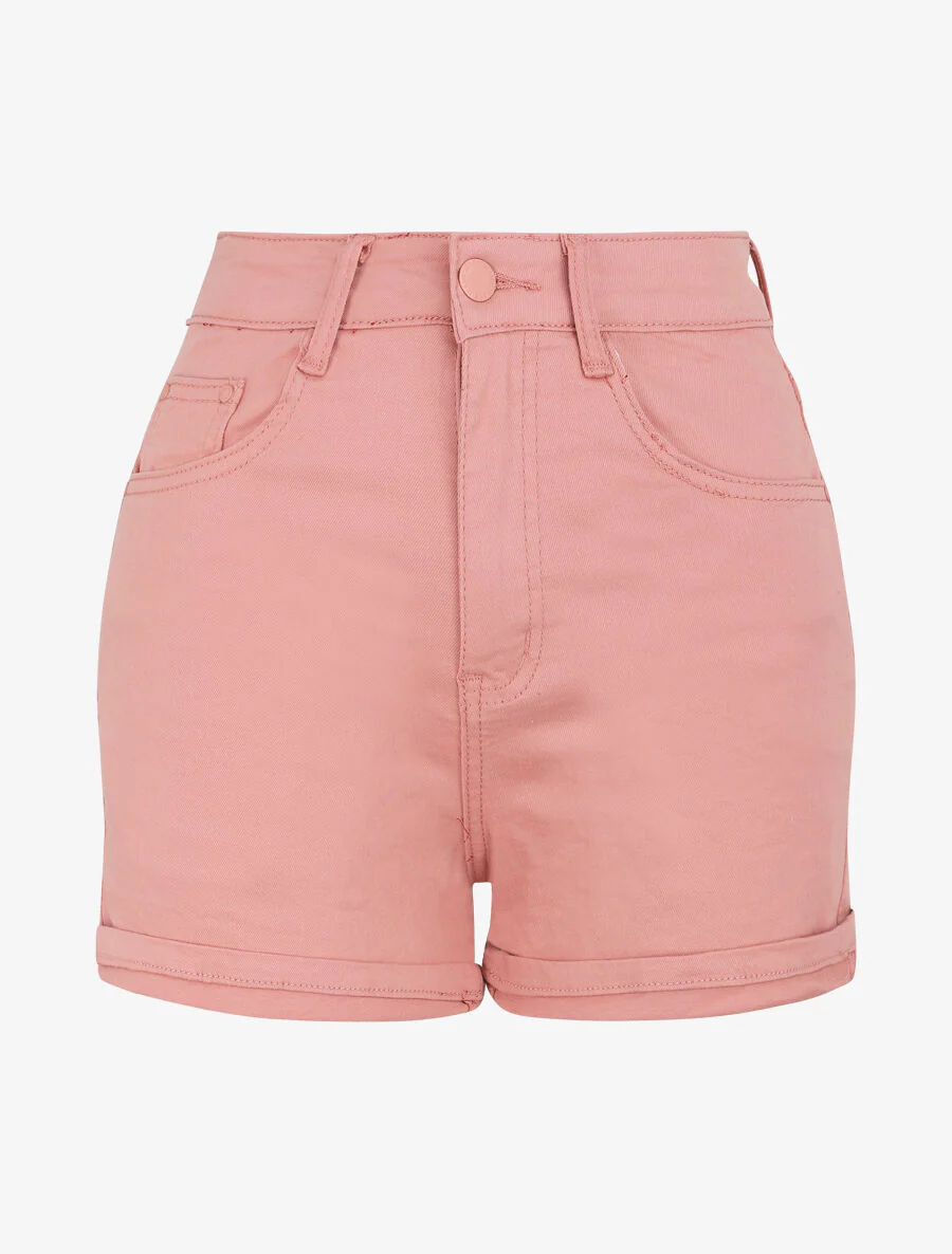 Korte jeans met zoom - Roze