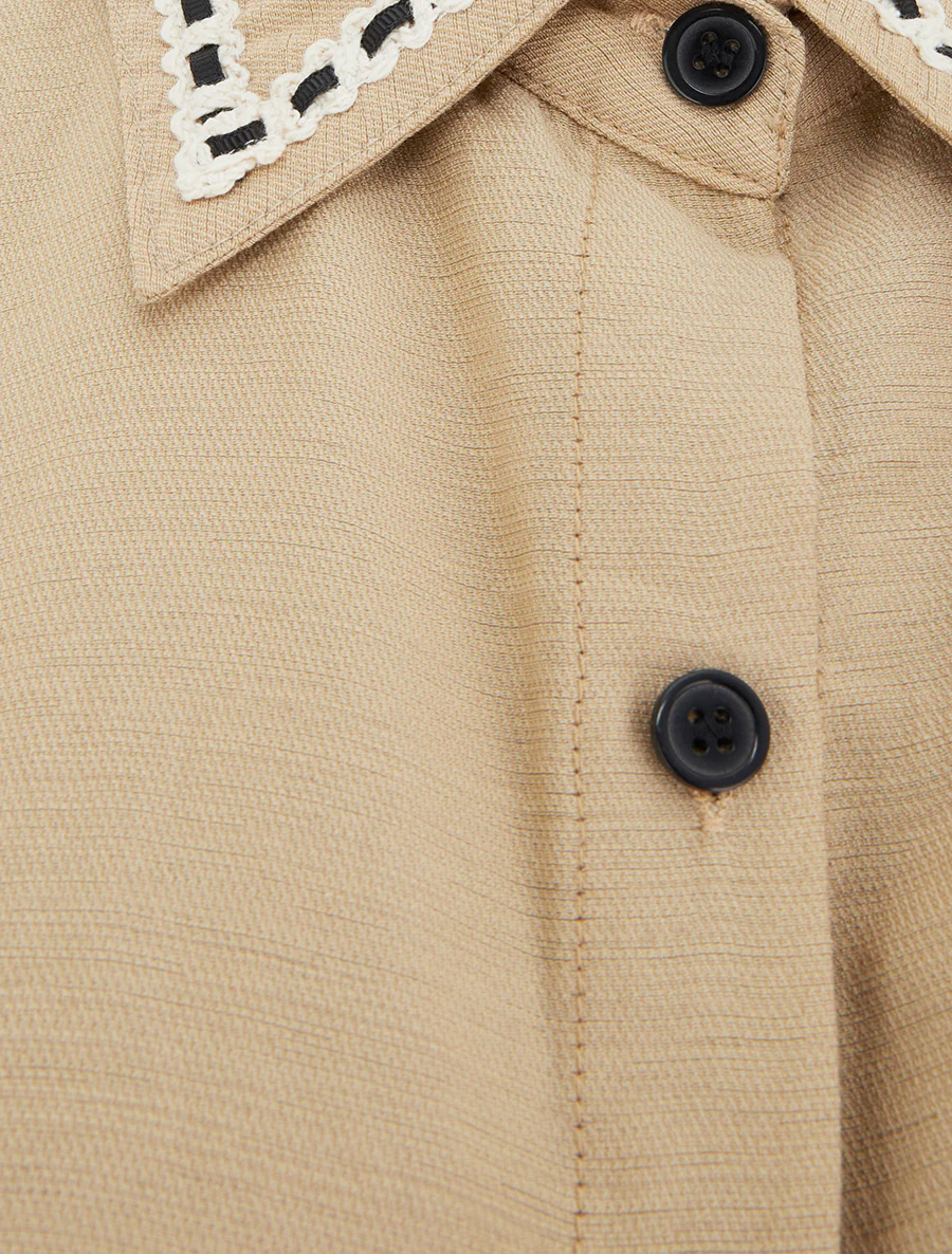 Korte knoopblouse om te knopen - Mol - Image 3